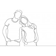  Husband And Wife Line Art